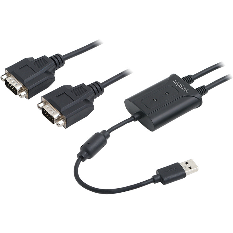 LogiLink Adapter USB > 2x Serieel usb-adapter