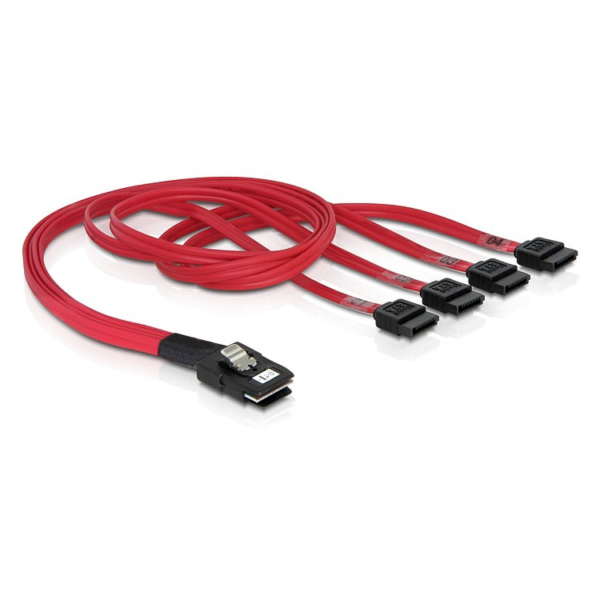 DeLOCK Mini SAS 36-Pin > 4x SATA (SFF 8087 > 4x SATA) adapter