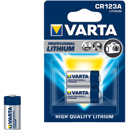 VARTA Lithium Cylindrical CR123A batterij