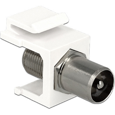 DeLOCK Keystone Module IEC male > F female adapter
