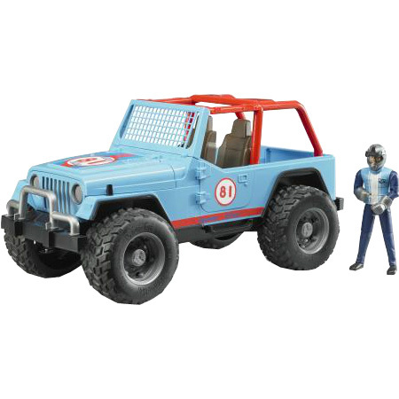 bruder Jeep cross country racer met bestuurder modelvoertuig