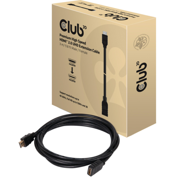 Club 3D Premium High Speed HDMI 2.0 Extension kabel