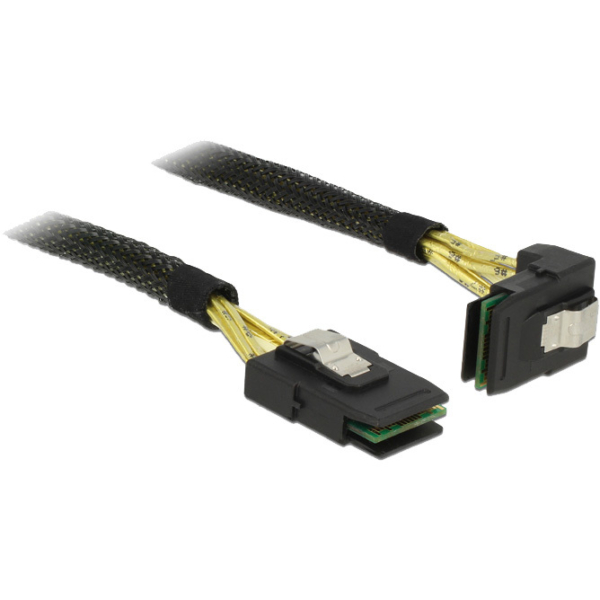 DeLOCK mini SAS SFF-8087 > mini SAS SFF-8087 angled , 1m kabel