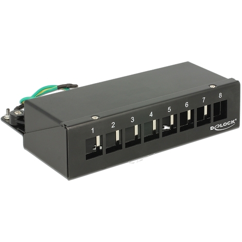 DeLOCK Keystone Desktop Patch Panel 8 Port patchpaneel