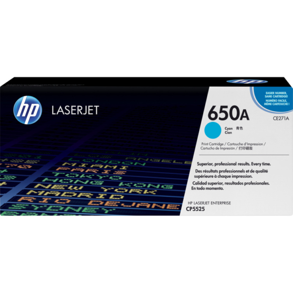 HP 650A cyaan LaserJet tonercartridge (CE271A)