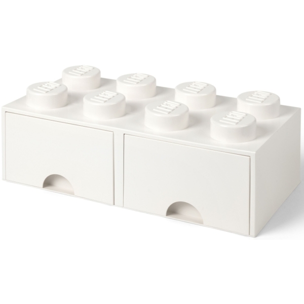 Room Copenhagen LEGO Brick Drawer 8 Wit opbergdoos