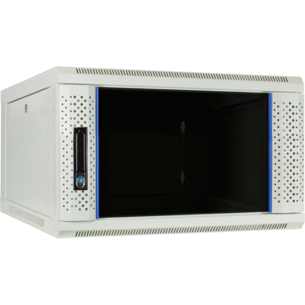 DSI 6U witte wandkast met glazen deur - DS6606W server rack