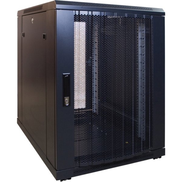 DSI 15U mini serverkast met geperforeerde deur - DS6815PP server rack