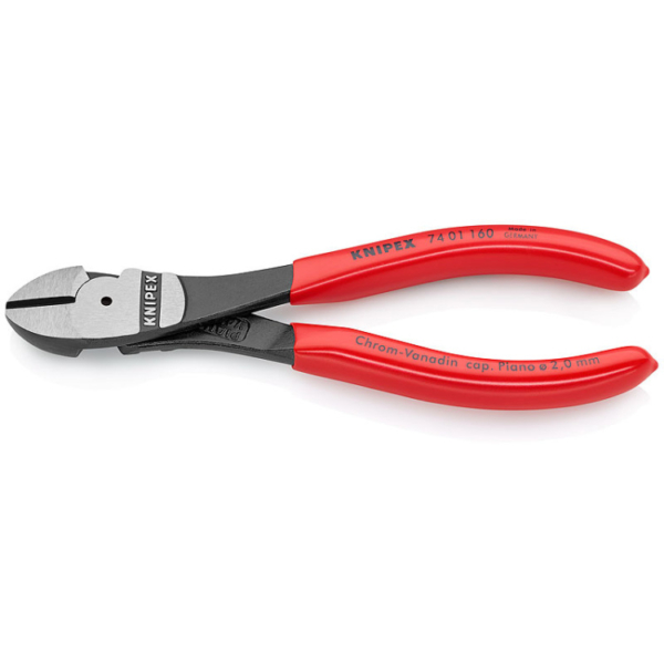 KNIPEX Kracht-zijsnijtang 74 01 160 kniptang