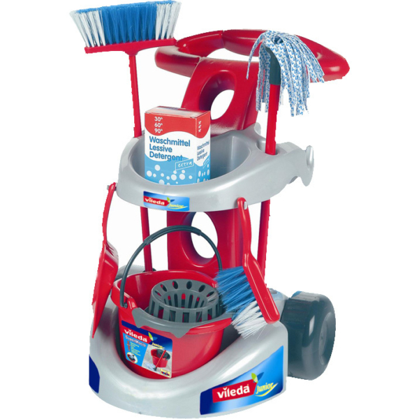 Theo Klein Vileda speelgoed schoonmaakkar huishoudspeelgoed