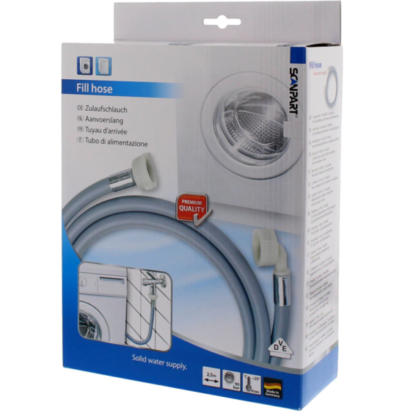 Scanpart Aanvoerslang 90bar 1xhaaks 2.5m