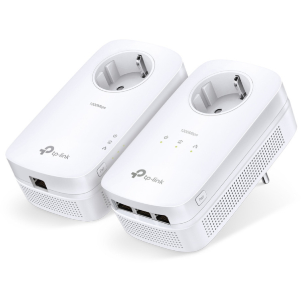 TP-Link TL-PA8033P KIT AV1300 3-poorts Gigabit Passthrough Powerline Starterskit