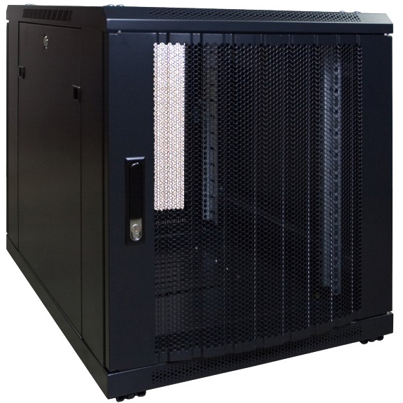 DSI 12U mini serverkast met geperforeerde deur DS6812PP server rack