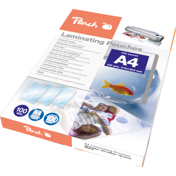 Peach Lamineerfolie 100 Micron A4