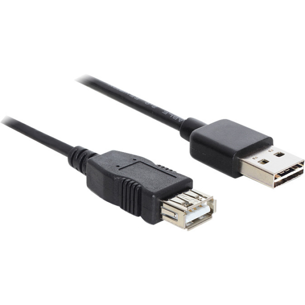 DeLOCK EASY-USB-A 2.0 male > USB-A 2.0 female verlengkabel