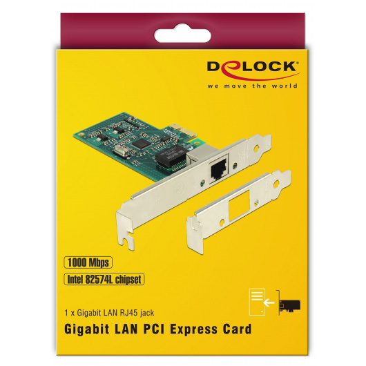 DeLOCK PCI Express Card > 1 x Gigabit LAN netwerkadapter