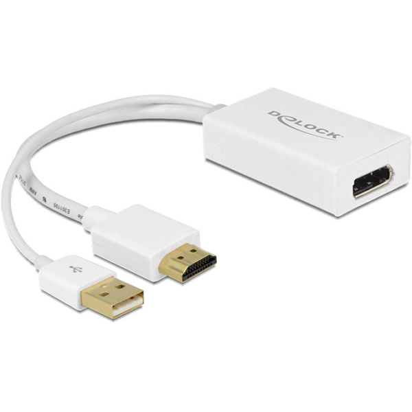 DeLOCK HDMI-A (male) > DisplayPort 1.2 (female) adapter