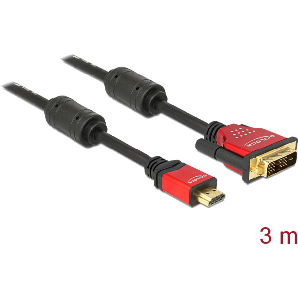 DeLOCK High Speed HDMI - HDMI A male > DVI male adapter