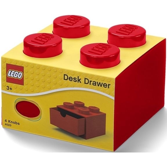 Room Copenhagen LEGO Brick Drawer 4 Rood opbergdoos