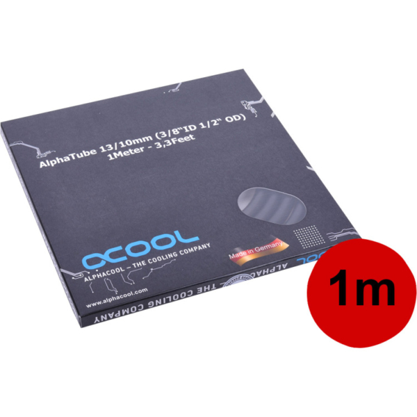 Alphacool Slang AlphaTube HF 13/10 (3/8"ID) - UV zwart