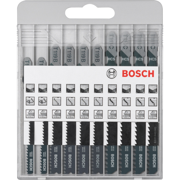 Bosch 10-delige decoupeerzaagbladenset Basic for Wood