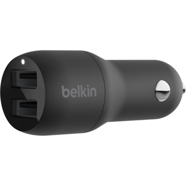 Belkin BoostCharge 2-poorts USB-A-autolader oplader