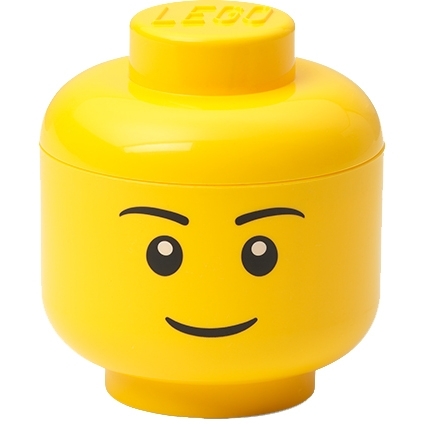 Room Copenhagen LEGO Storage Head 'Boy', mini opbergdoos