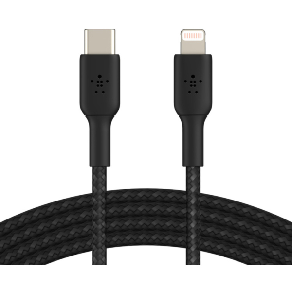 Belkin BOOSTCHARGE gevlochten USB-C naar Lightning kabel