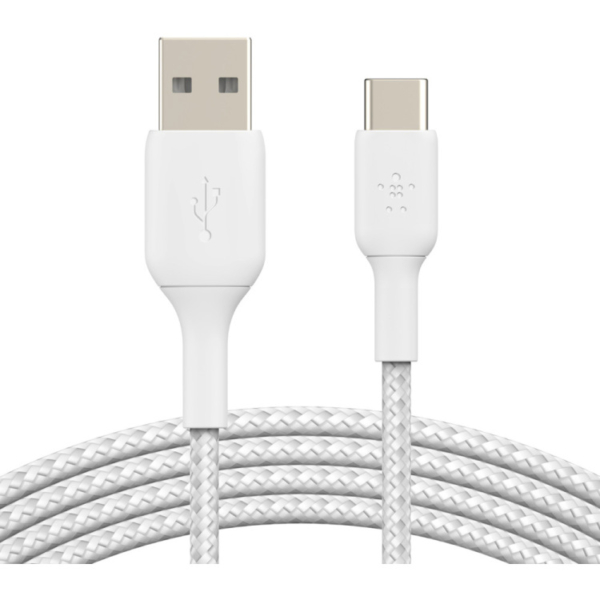 Belkin BOOSTCHARGE gevlochten USB-C naar USB-A-kabel