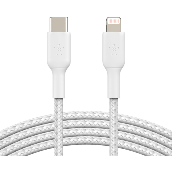 Belkin BOOSTCHARGE gevlochten USB-C naar Lightning kabel