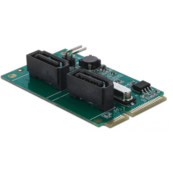 DeLOCK Mini PCIe Converter naar 2xSATA met RAID