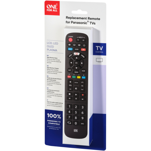 One for all Panasonic TV Replacement Remote afstandsbediening
