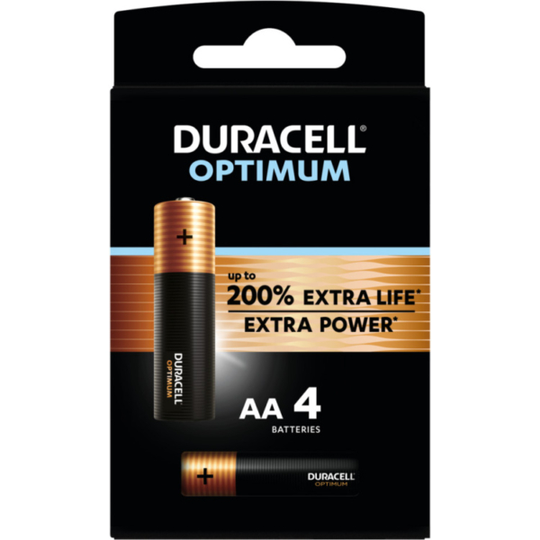 Duracell Optimum Alkaline AA-batterijen