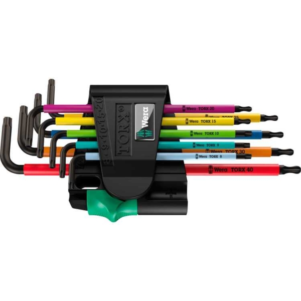 Wera 967/9 TX BO Multicolour 1 Stiftsleutelset, 9-delig schroevendraaier
