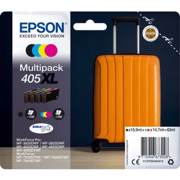 Epson Multipack 4-colours 405XL DURABrite Ultra Ink inkt