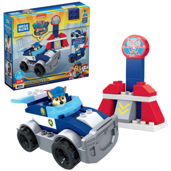 Mattel PAW Patrol: The Movie - Chase's City Police Cruiser Set Constructiespeelgoed