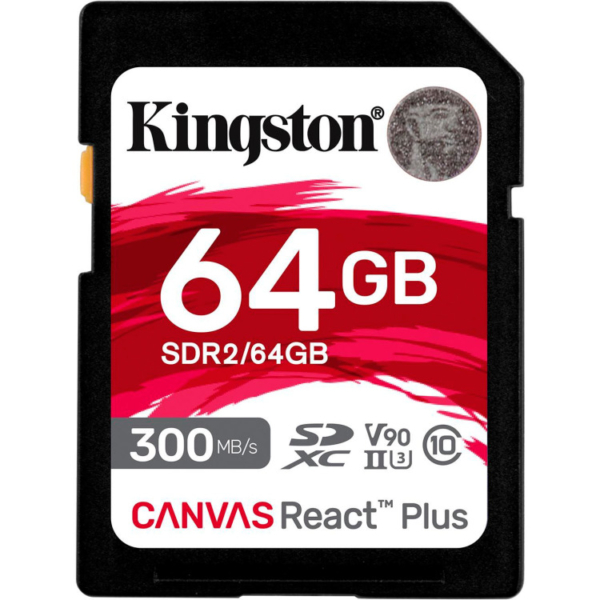 Kingston Canvas React Plus 64 GB SDXC geheugenkaart