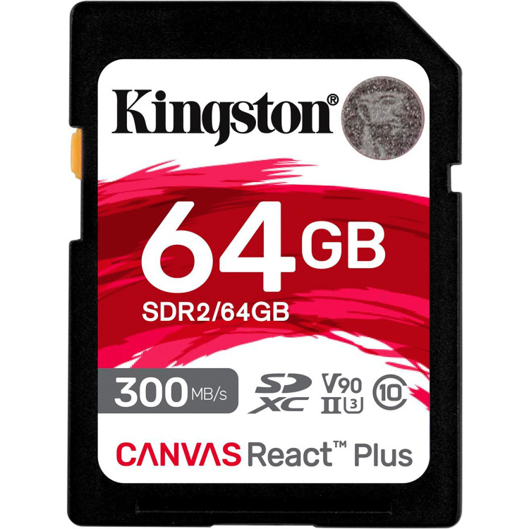 Kingston Canvas React Plus 64 GB SDXC geheugenkaart