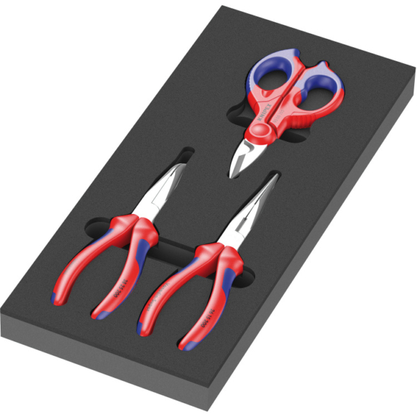 Wera 9781 Schuimrubberen inzetstuk met KNIPEX tangen Set 2, 3-delig tangenset