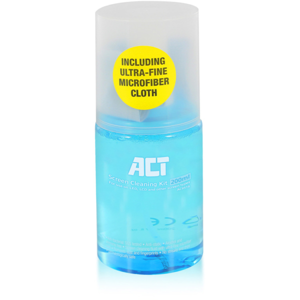 ACT Connectivity Schermreiniging set, 200ml reinigingsmiddel