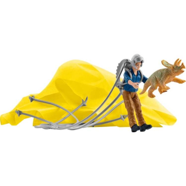Schleich Dinosaurs - Dino parachute-reddingsbrigade speelfiguur