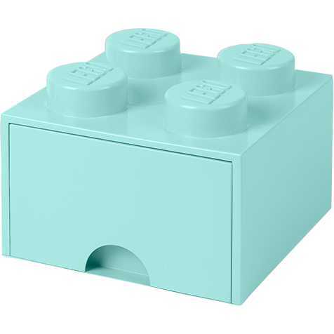 Room Copenhagen LEGO Brick Drawer 4 Blauw opbergdoos