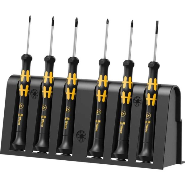 Wera 1550/6 ESD Elektronica - Schroevendraaiers + houder, 6-delig