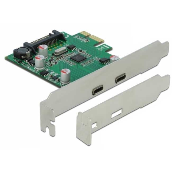 DeLOCK PCIe x1 > 2x extern SuperSpeed USB 3.2 Gen 1 usb-controller