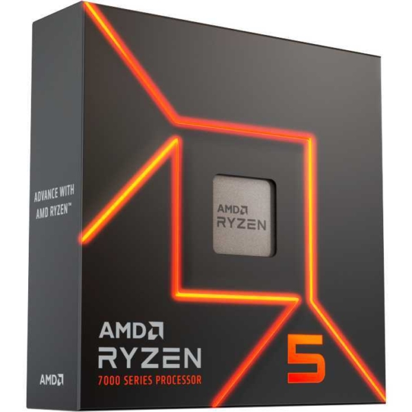AMD Ryzen 5 7600X, 4,7 GHz (5,3 GHz Turbo Boost) processor