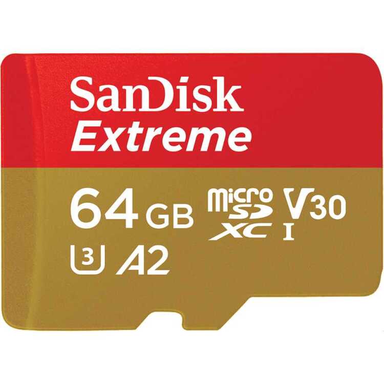SanDisk Extreme microSDXC 64 GB geheugenkaart