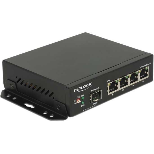 DeLOCK Gigabit Ethernet Switch 4 Port + 1 SFP