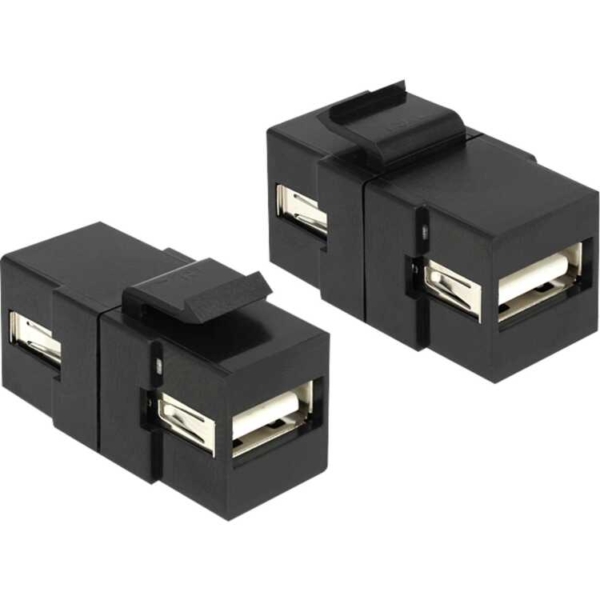 DeLOCK Keystone module USB 2.0 A female > USB 2.0 A female