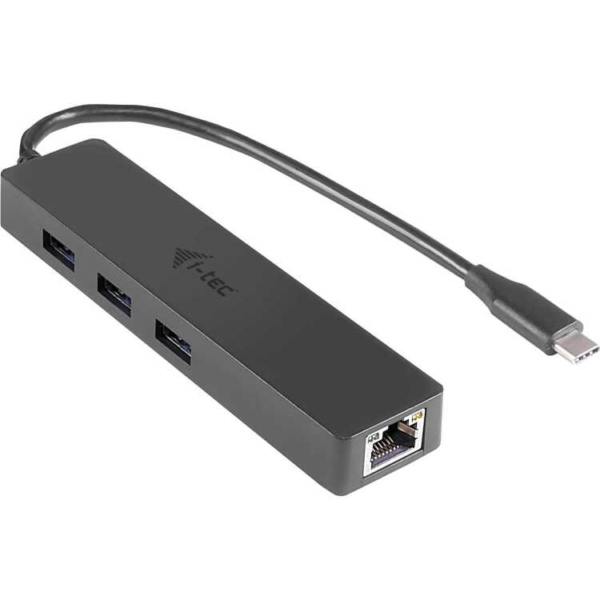 i-tec 3-Port USB-C Slim + Gigabit Lan usb-hub