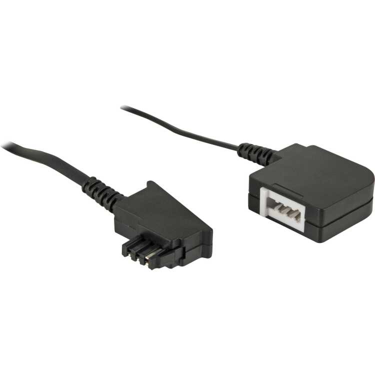 goobay TAE-F-verlenging 4-pins verlengkabel